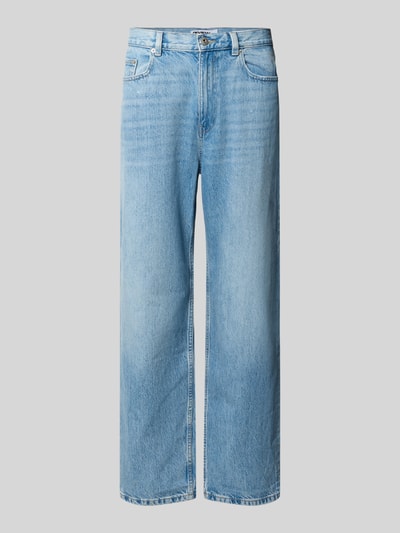 REVIEW Baggy Jeans im klassischen Five-Pocket-Design Hellblau 1