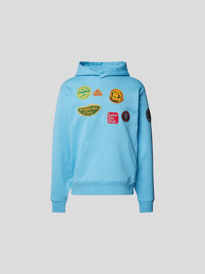 Billionaire Boys Club Hoodie mit Motiv-Patches Tuerkis 2