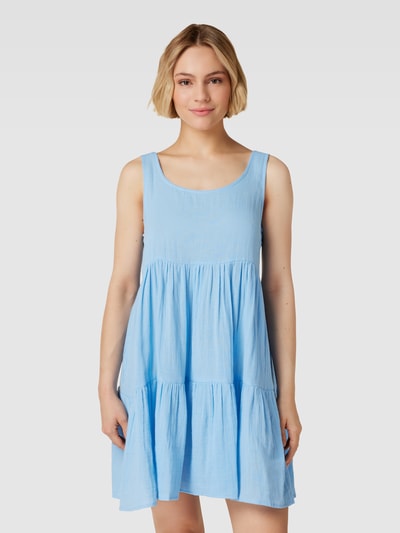 ICHI Minikleid im Stufen-Look Modell 'Foxa' Bleu 4