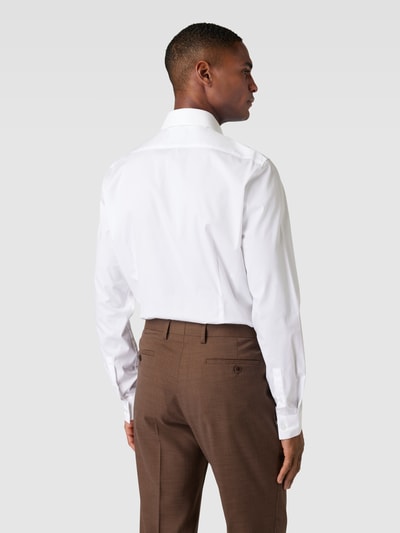 CK Calvin Klein Slim Fit Business-Hemd mit Kentkragen Modell 'Bari' Weiss 5