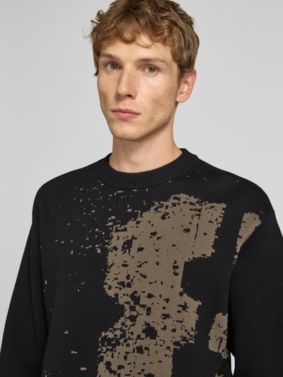 G-Star Raw Strickpullover mit Rundhalsausschnitt Black 3
