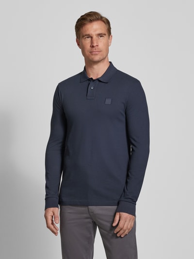 BOSS Orange Regular Fit Poloshirt mit Label-Detail Marine 4