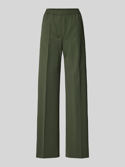 Weekend Max Mara Stoffen broek met persplooien, model 'PETRA' Donkergroen - 1