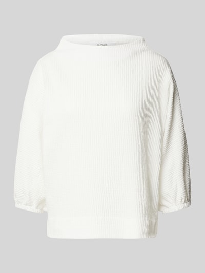 OPUS Sweatshirt mit 3/4-Arm Modell 'Gujork' Offwhite 2