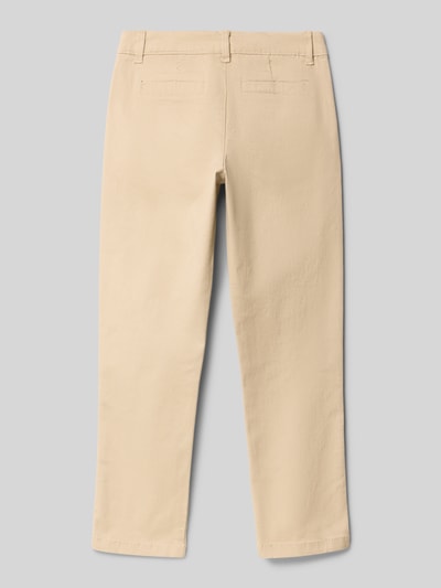 Mango Regular Fit Stoffhose mit Paspeltaschen 'Piccolo' Sand 3