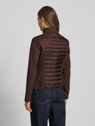 Betty Barclay Slim fit jack met gewatteerd detail, model 'August' Donkerbruin - 5