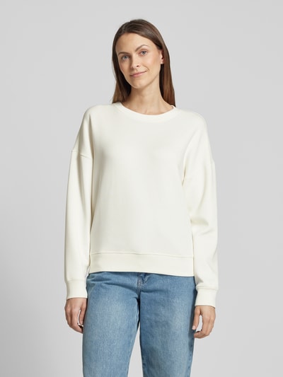 MSCH Copenhagen Oversized Sweatshirt mit gerippten Abschlüssen Modell 'Ima' Offwhite 4