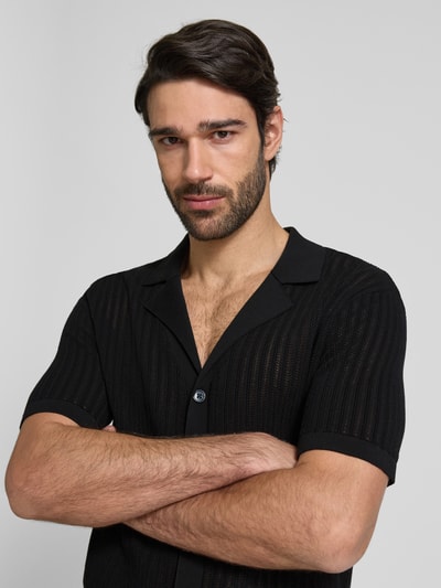 Drykorn Slim Fit Freizeithemd mit Reverskragen Modell 'RAY' Black 3