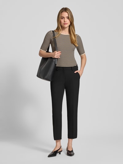 Cambio Spodnie materiałowe w kant model ‘KRYSTAL’ Czarny 1