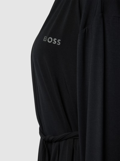 BOSS Black Women Morgenmantel mit Logo-Print Black 2