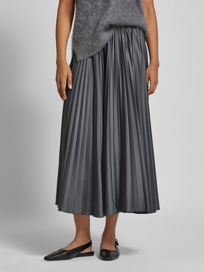 Stefanel Midirok met plissévouwen Lichtgrijs - 4