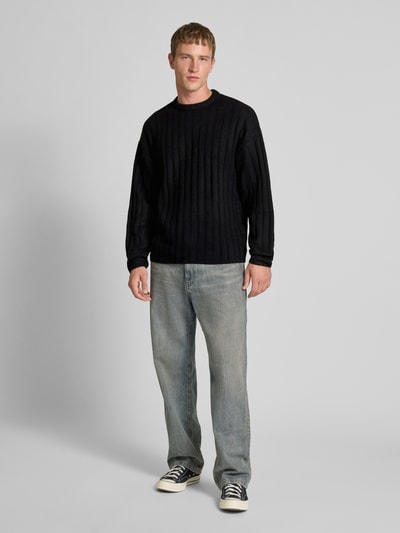 Jack & Jones Gebreide pullover met ribboorden, model 'BRADLEY'  - 1