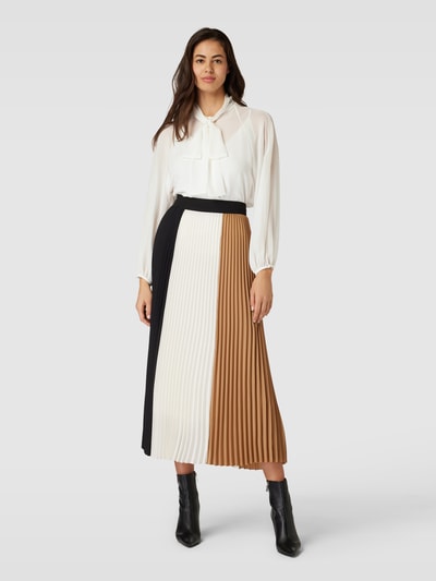 Max Mara Studio Schluppenbluse mit elastischen Ärmelabschlüssen Modell 'FASCINO' Offwhite 1