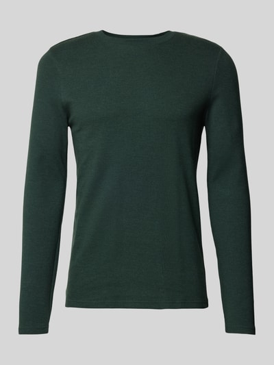 MCNEAL Longsleeve mit geripptem Rundhalsausschnitt Bottle Melange 2