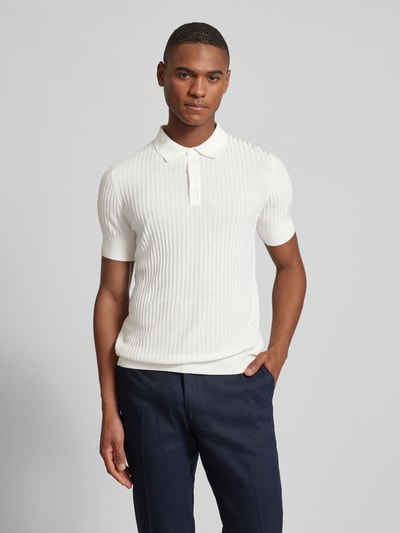 Antony Morato Poloshirt met structuurpatroon Offwhite - 4