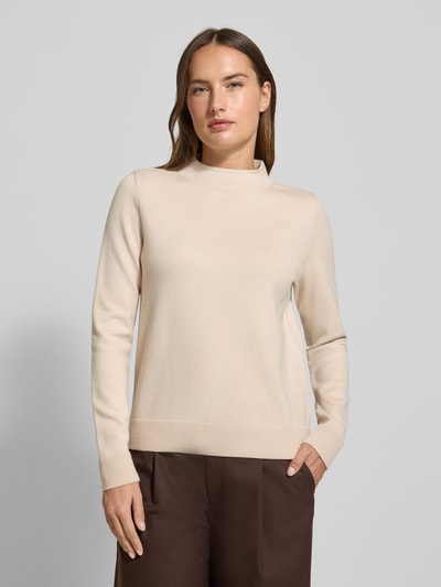 Betty Barclay Strickpullover aus Viskose-Mix mit Stehkragen Beige 4