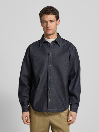 HUGO Oversized Jeansjacke aus reiner Baumwolle Modell 'EMIKOL' Blau 4