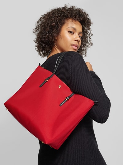 Lauren Ralph Lauren Shopper mit Strukturmuster Modell 'KEATON' Rot 1