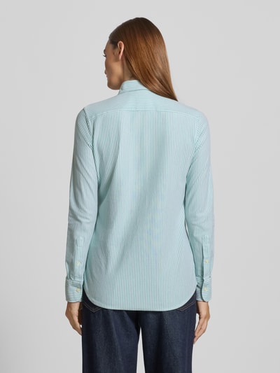 Polo Ralph Lauren Slim Fit Hemdbluse mit Button-Down-Kragen Gruen 5