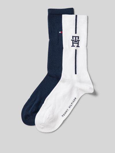 Tommy Hilfiger Socken mit elastischem Rippenbündchen im 2er-Pack Marine 1