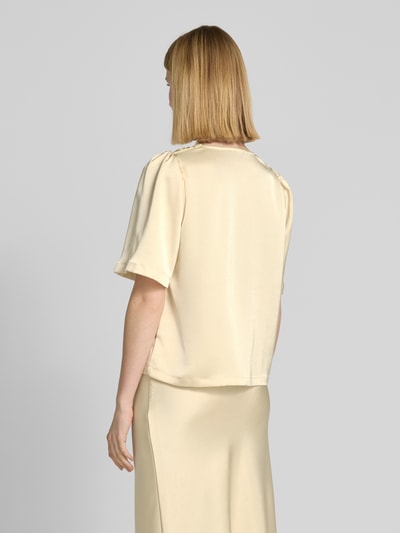 Neo Noir Blusenshirt mit V-Ausschnitt Modell 'Largo' Pastellgelb 5