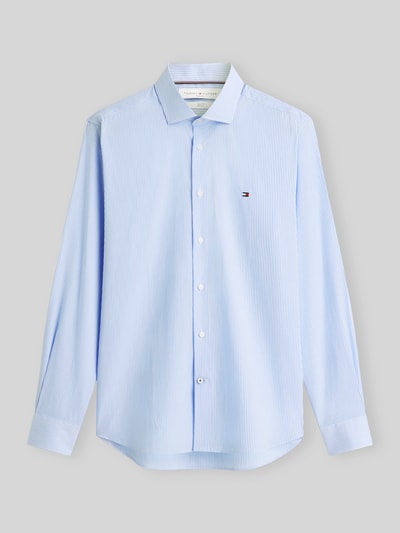 Tommy Hilfiger Slim Fit Businesshemd mit Logo-Stickerei Bleu 2