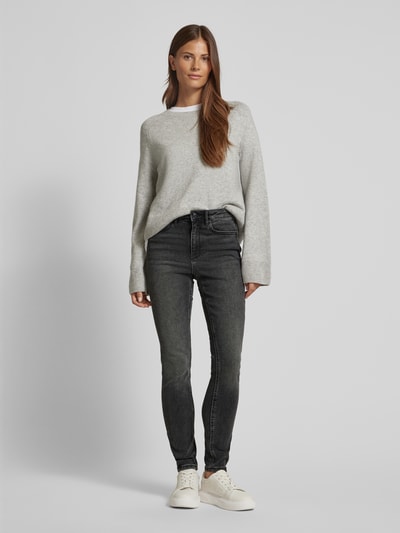 Vero Moda Jeansy o kroju skinny fit z wysokim stanem i odcieniem Stonewashed model ‘SOPHIA’ Czarny 1