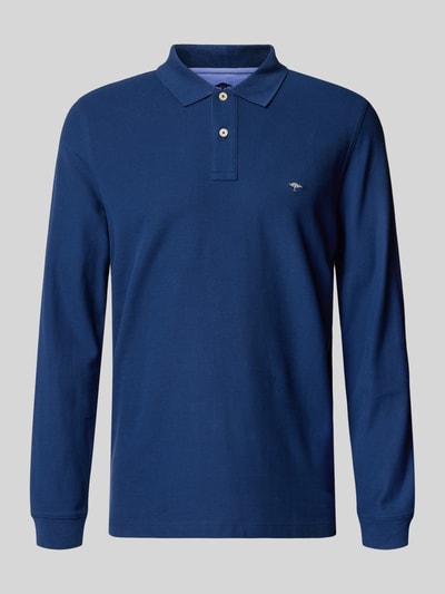 Fynch-Hatton Regular fit poloshirt met logostitching Donkerblauw - 2