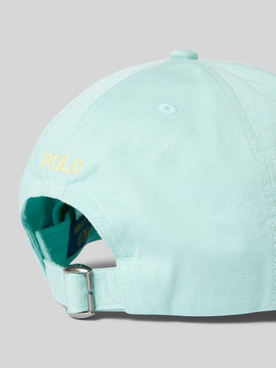 Polo Ralph Lauren Kids Czapka z daszkiem z wyhaftowanym logo Miętowy 3