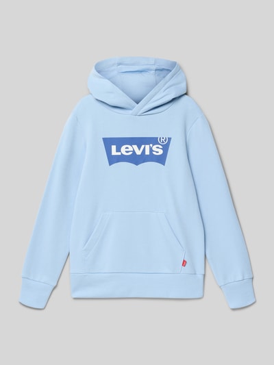Levi’s® Kids Regular Fit Hoodie aus Baumwoll-Mix Hellblau 1