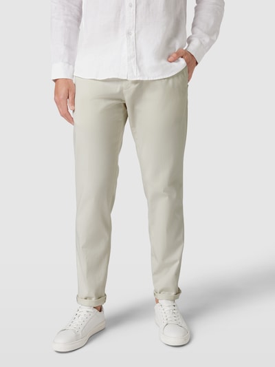 JOOP! Collection Slim fit broek met riem, model 'Harroween' Offwhite - 4