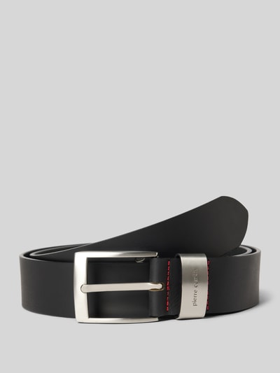 Pierre Cardin Ledergürtel mit matter Schließe Black 1