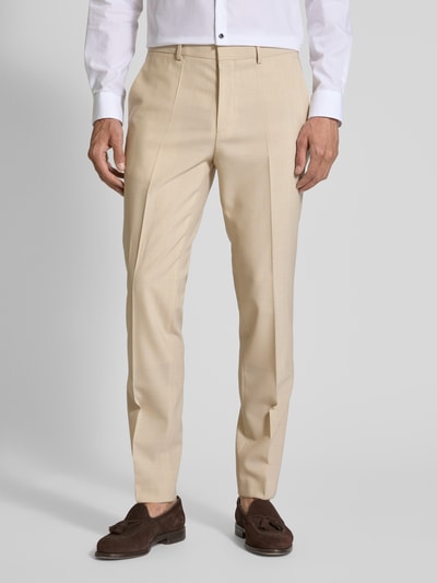 HUGO Slim Fit Anzug mit Pattentaschen Modell 'Arti/Hesten232X' Beige 6