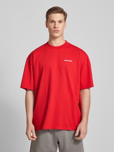 Pegador Oversized T-shirt met labelprint Rood - 4