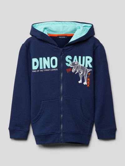 Blue Seven Bluza rozpinana z nadrukiem z motywem model ‘DINO’ Niebieski 1