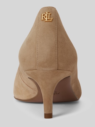 Lauren Ralph Lauren Pumps aus echtem Veloursleder Sand 4