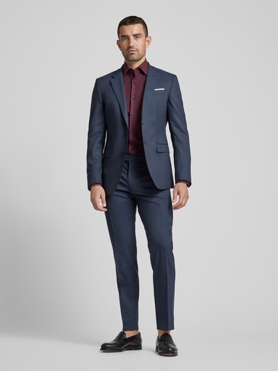 BOSS Slim fit zakelijk overhemd met kentkraag, model 'Hank' Bordeaux - 1