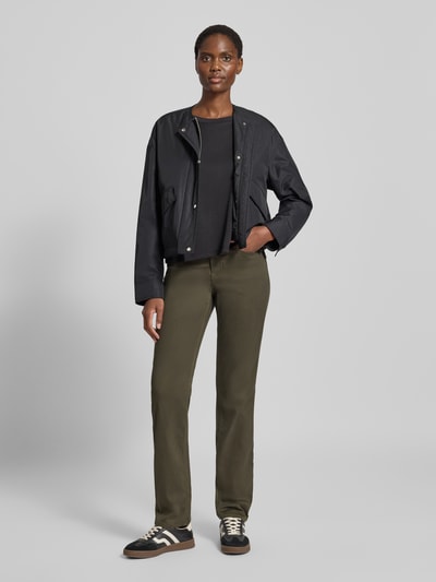 Brax Straight fit jeans in 5-pocketmodel, model 'STYLE.CAROLA' Kaki - 1