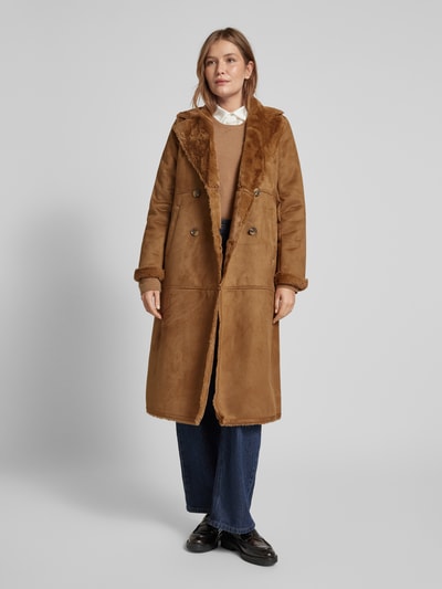 Lauren Ralph Lauren Płaszcz z połami Camel 1