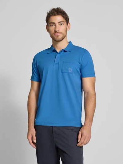 Lerros Regular fit poloshirt met borstzak Petrol - 4