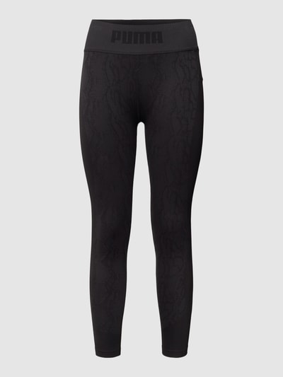 PUMA PERFORMANCE Legginsy z wyhaftowanym logo Czarny 2