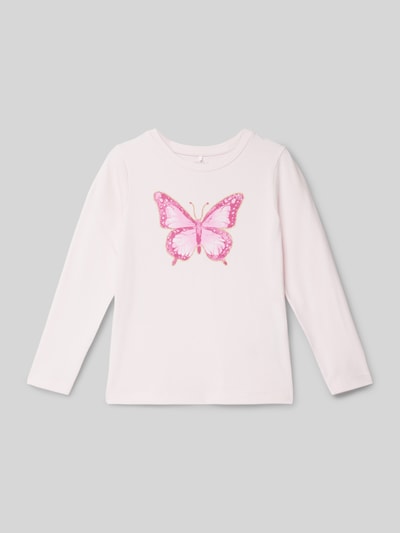 Name It Longsleeve mit Label-Print Modell 'DEMMI' Rosa 1