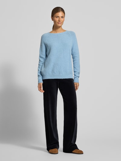 Raffaello Rossi Regular fit corduroy broek van katoenmix model 'ELAINE' Zwart - 1