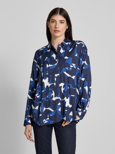 Marc O'Polo Relaxed fit blouse met lange mouwen van pure viscose Koningsblauw - 4