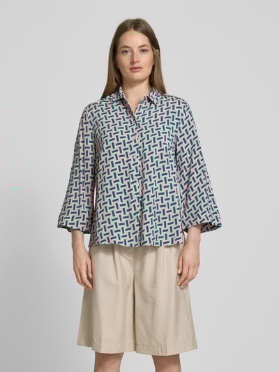 Christian Berg Woman Hemdbluse mit Knopfleiste Altrosa 4