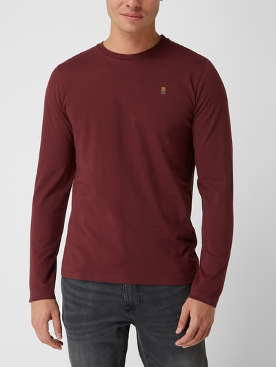 NO EXCESS Longsleeve aus Baumwolle  Bordeaux Rot 4