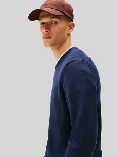 Tommy Jeans Regular Fit Pullover aus reiner Baumwolle Dunkelblau 3