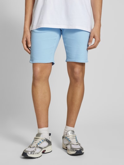 Blend Korte slim fit broek met tunnelkoord, model 'BLIZZARD' Lichtblauw - 4