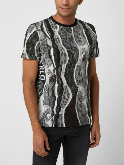 Carlo Colucci T-Shirt mit Stretch-Anteil Black 4
