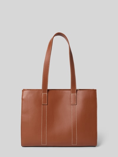 Produktfoto, Handtasche in Leder-Optik Modell 'Aury' von VALENTINO BAGS, Hauptfach mit Reißverschluss, Logo-Detail, Schulterriemen, 35x27x13 cm